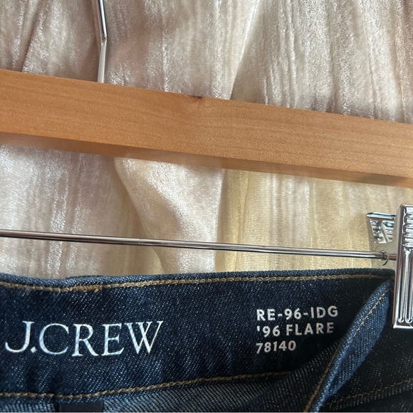 J. Crew‎ High-rise ‘96 Flare Jeans With Button Fly Dark Wash Bootcut NEW Size 24 - Picture 4 of 10